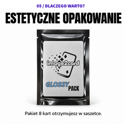 Paczka Błyszcząca - 8 kart personalizowanych