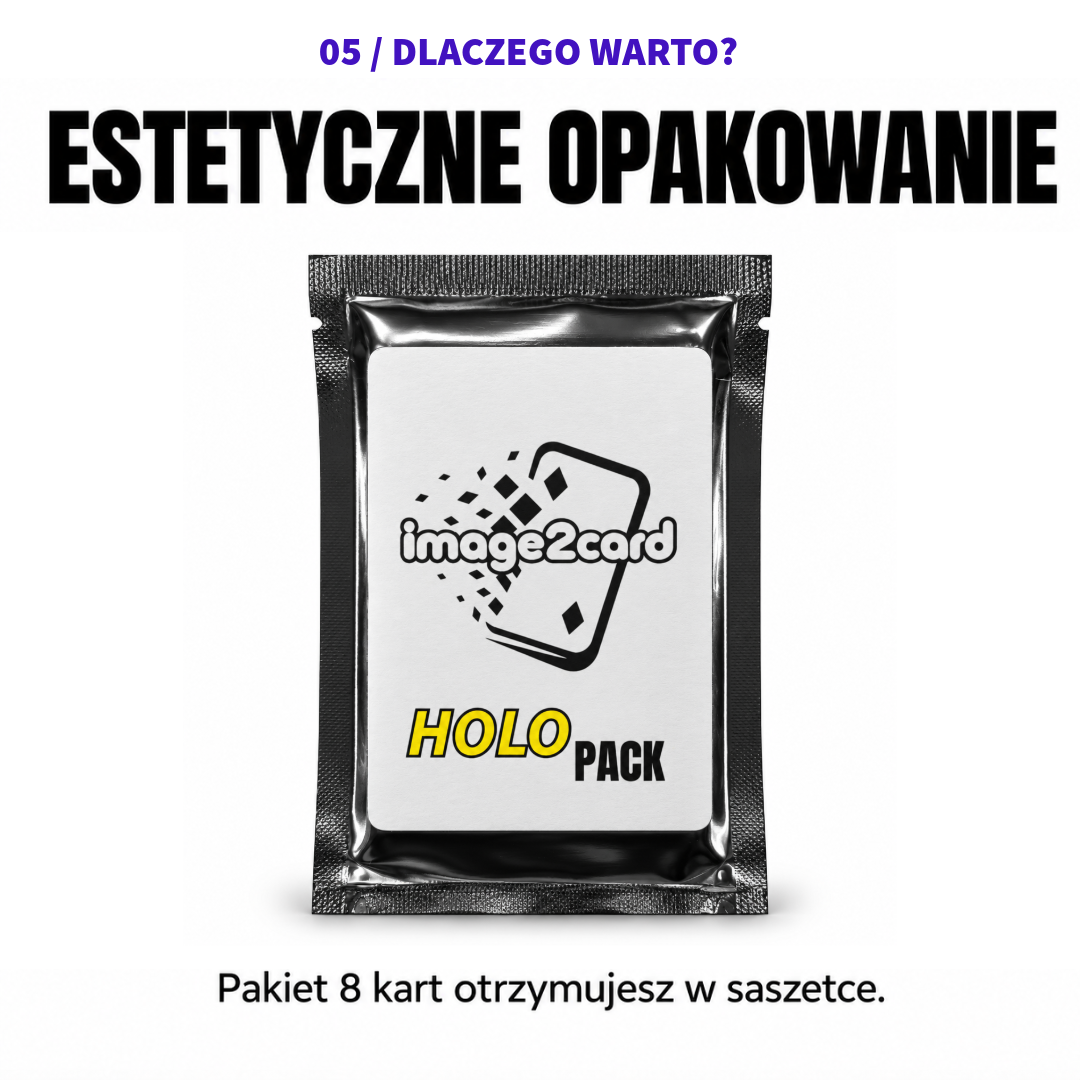Paczka Holo - 8 kart personalizowanych