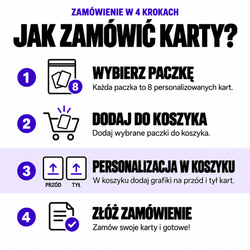 Paczka Matowa – 8 kart personalizowanych